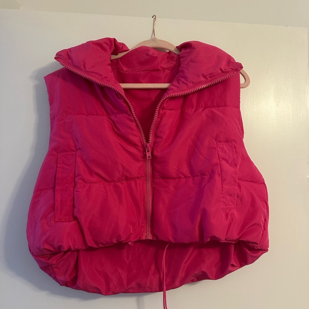 Hot Pink Puffer Vest